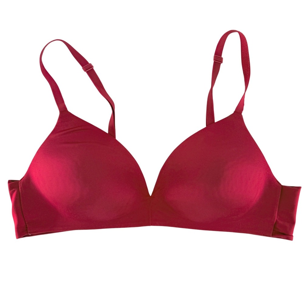 LOVE by‎ GAP Everyday Smooth Wireless Bra Red 36B See Photos